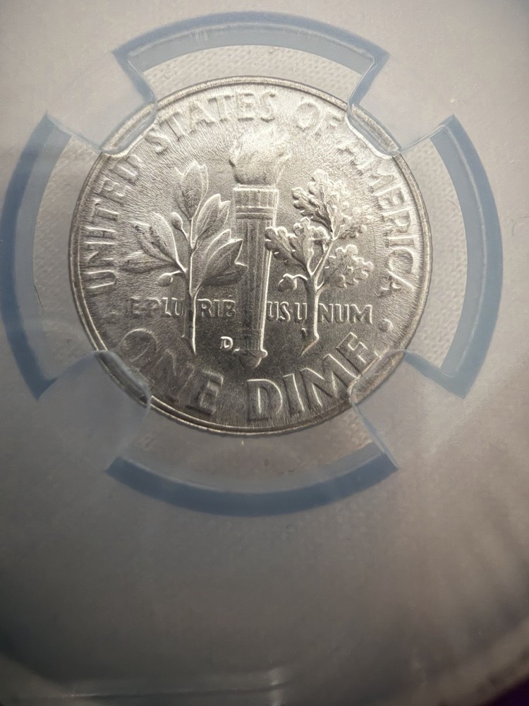 MS65 1947-D Roosevelt Dime Trader Bea Purple Core