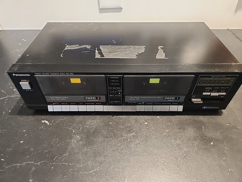 Panasonic RS-362 Stereo System Receiver Cassette Vintage Untested