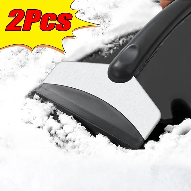 2PCS Car Snow Shovel Ice Scraper Windshield Defrosting Winter Removal Tool