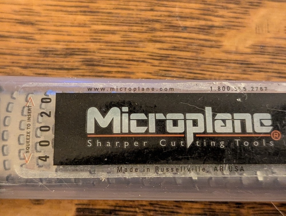 Microplane Zester From Sharper Cutting Tools With Protective Sleeve