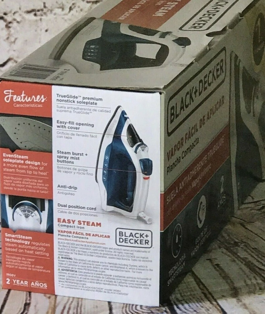 Black and Decker Compact Iron Clothes True Glide Vertical Steam Glide College