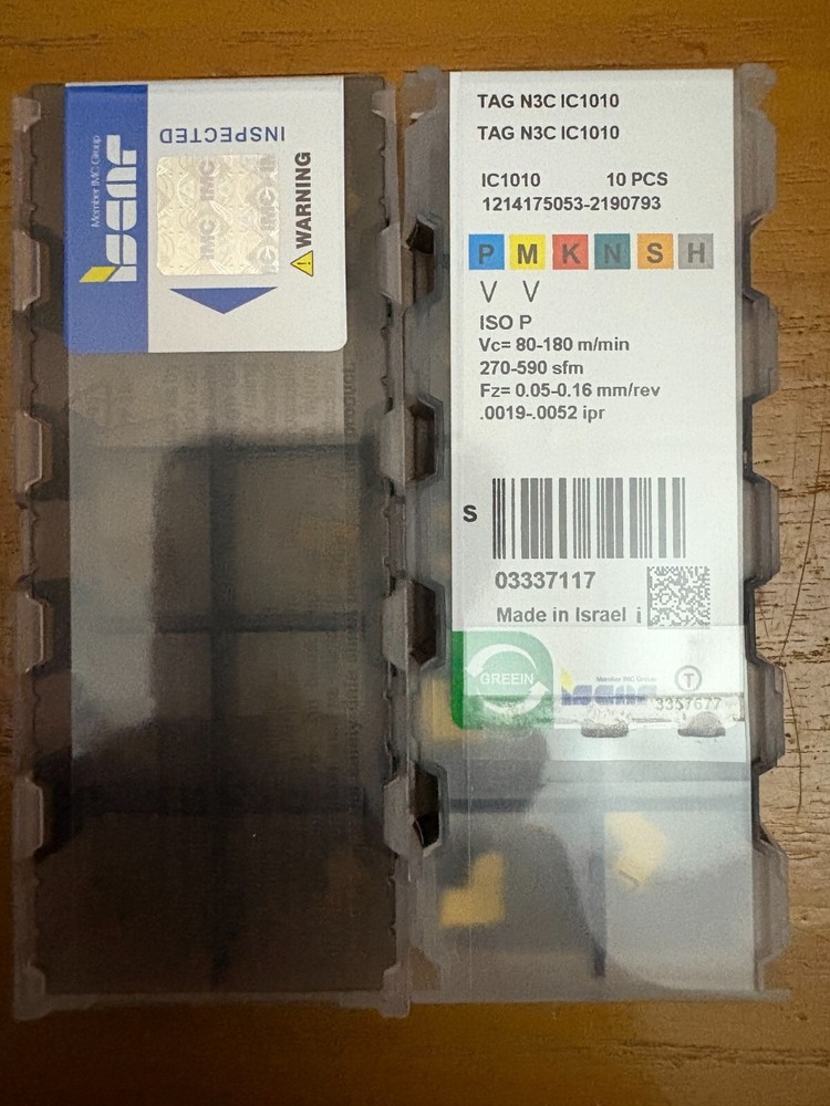 TAG N3C IC1010/ISCAR  10 PCS