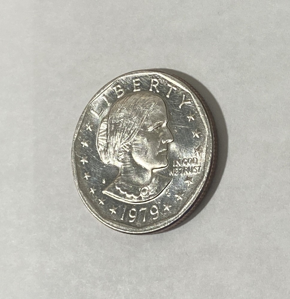 RARE, ERROR 1979 S Susan B. Anthony Dollar Type 1 Filled In Mint Error ‘S’ FG