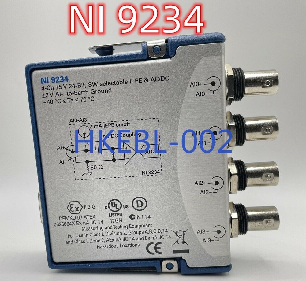 National Instruments NI 9234 cDAQ IEPE Sound & Vibration Input Module