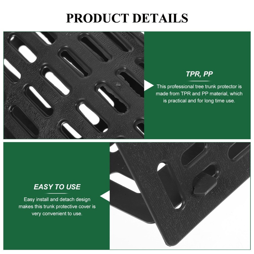 5 Pcs Plastic Tree Bark Protector Guard Covers for Trunk and