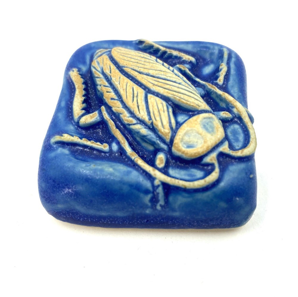 Cockroach 2x2” Ceramic Art Tile By Gretchen Kramp