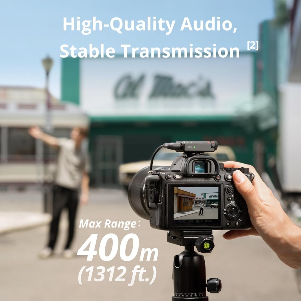 DJI Mic Mini (1 TX + 1 RX) Wireless Lavalier Microphone [iPhone/Camera/Android]