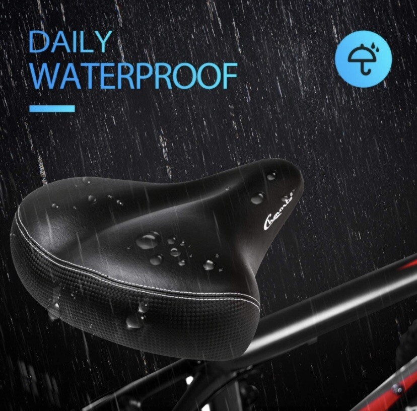 Chaunts Comfortable Padded Oversized Bicycle Saddle Seat Universal Fit NEW