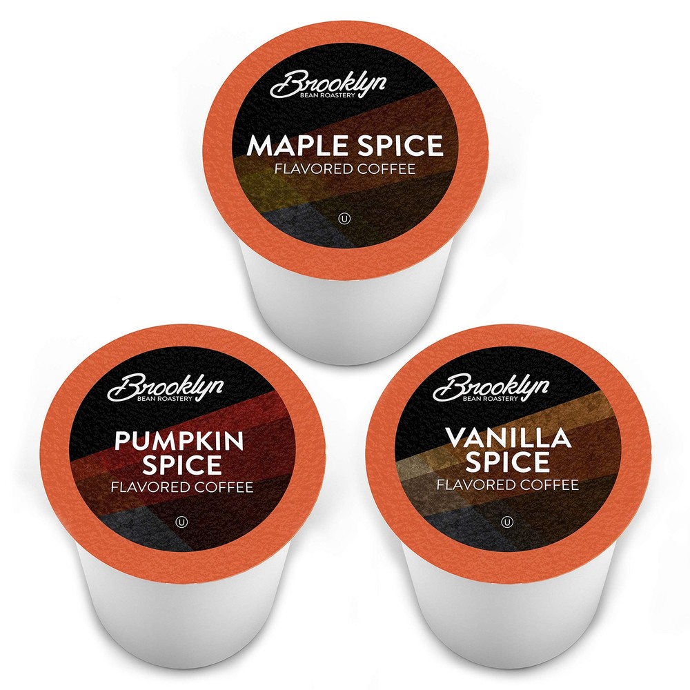Roastery Coffee Pods Fall Flavored Variety Pack Sampler Pumpkin Maple Vanilla...