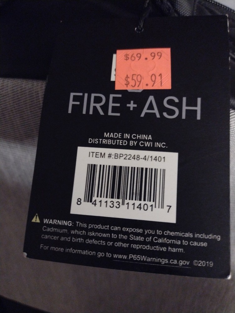 Fire And Ash Raymer Tech Pack 25L Capacity (BP2248-4/1401)
