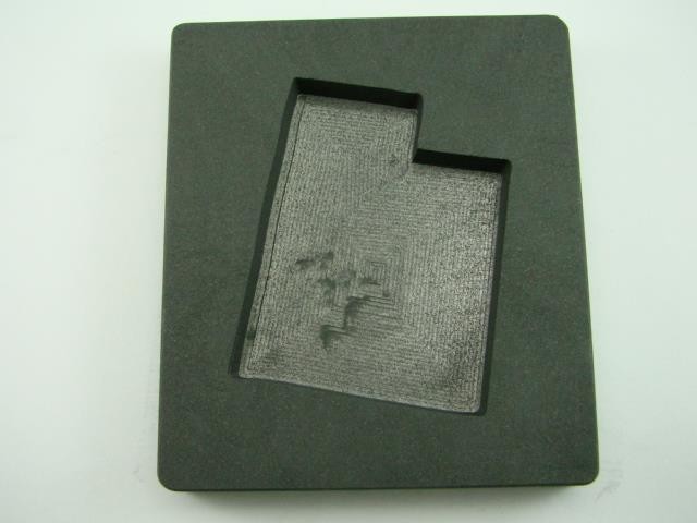 Custom Utah Gold Bar 10 oz Graphite Mold Silver 6 oz