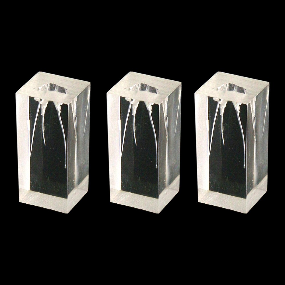 10pcs Dental Endodontic Practice Model 3 Root Canals Endo Training Block Clear
