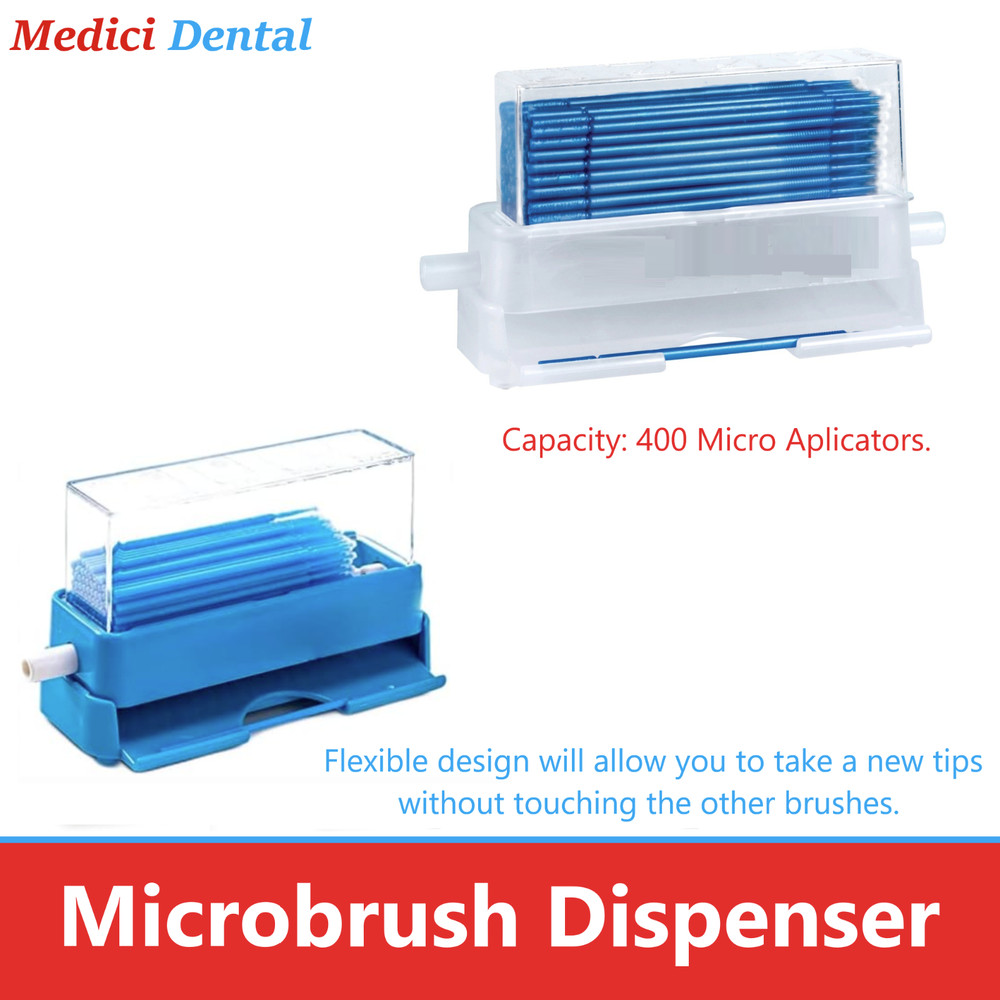 Dental Microbrush Dispenser - Holds 400 Microbrushes,  Microbrush Organizer