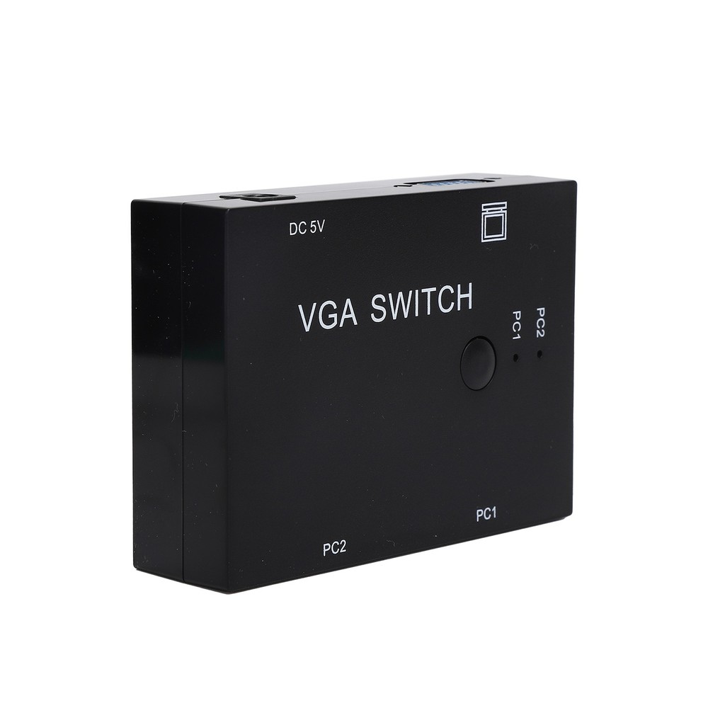 2 Input 1 Output VGA Switcher Efficient Video Conversion For Home/Office ABS