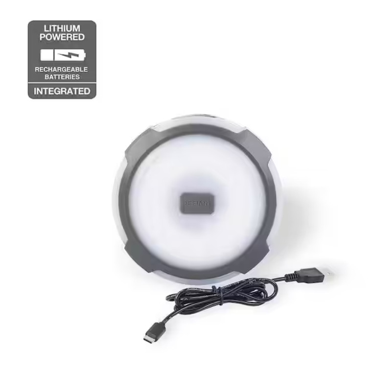 250-Lumens 2-in 1 Multi-functional Rechargeable Utility light with String Light