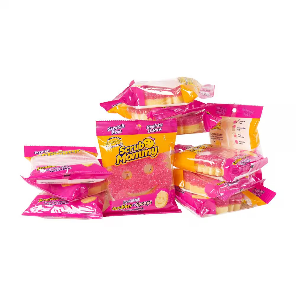 Scrub Mommy Essentials Scrubber Sponge Windowed Box 10Ct