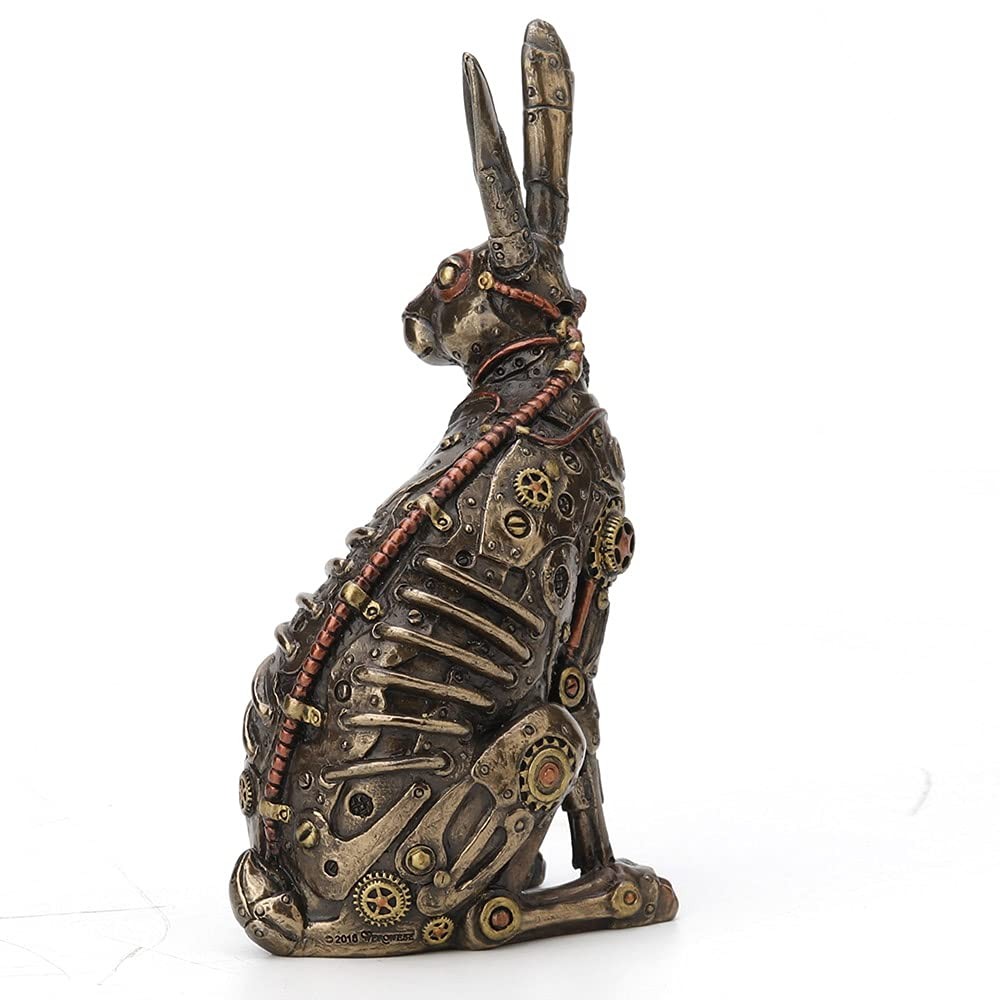 Veronese Design Steampunk Style Jack Rabbit Bronze Finished Statue