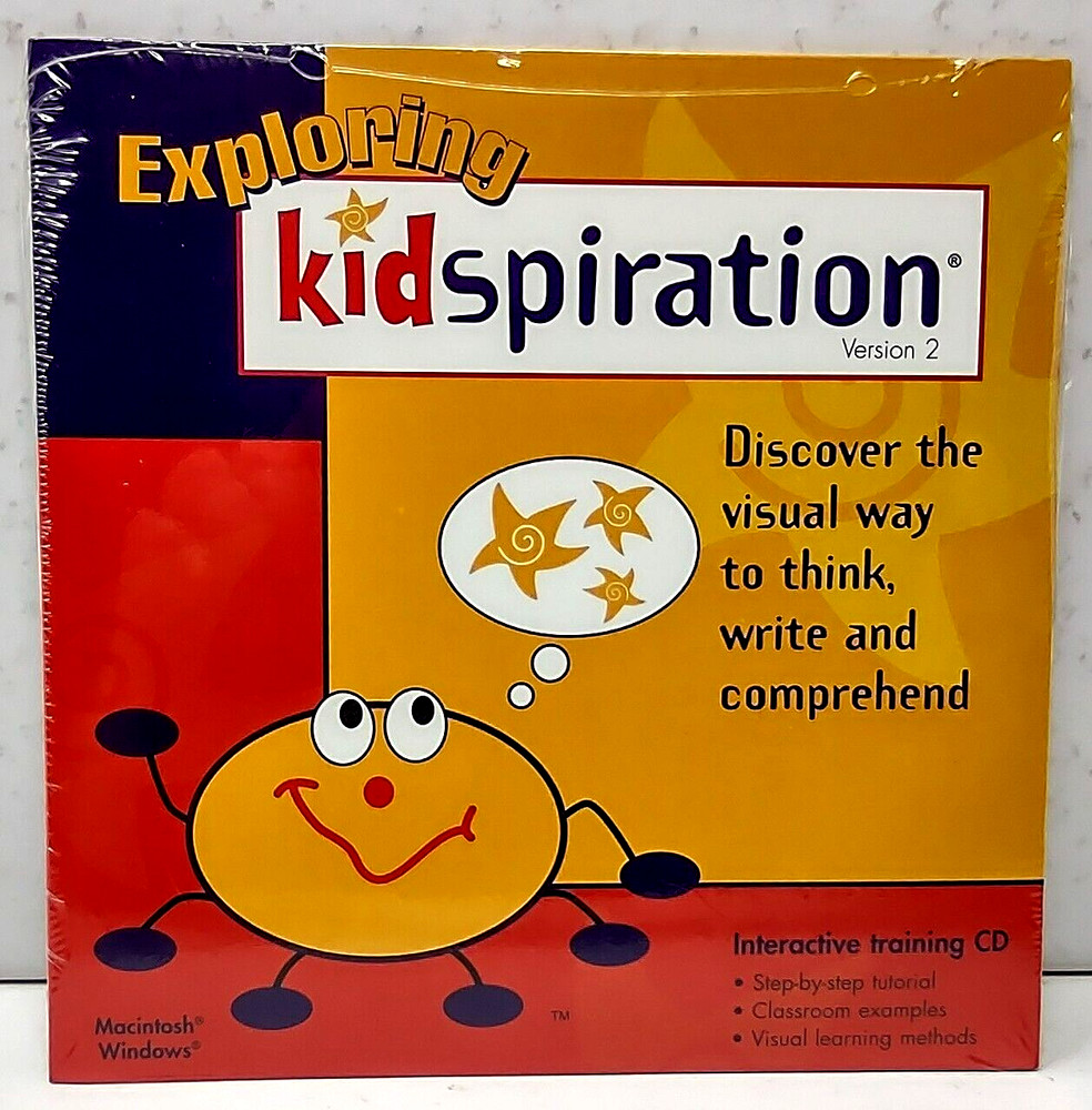 Exploring Kidspiration Interactive Training CD Digipak Sealed