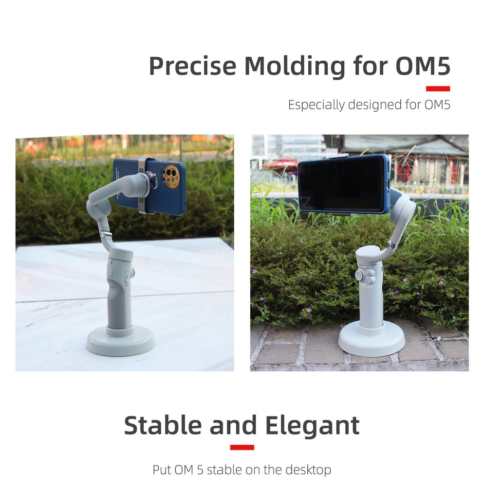 Grey Plastic Portable Gimbal Support Base For DJI OM5 Stabilizer Mobile Phone C