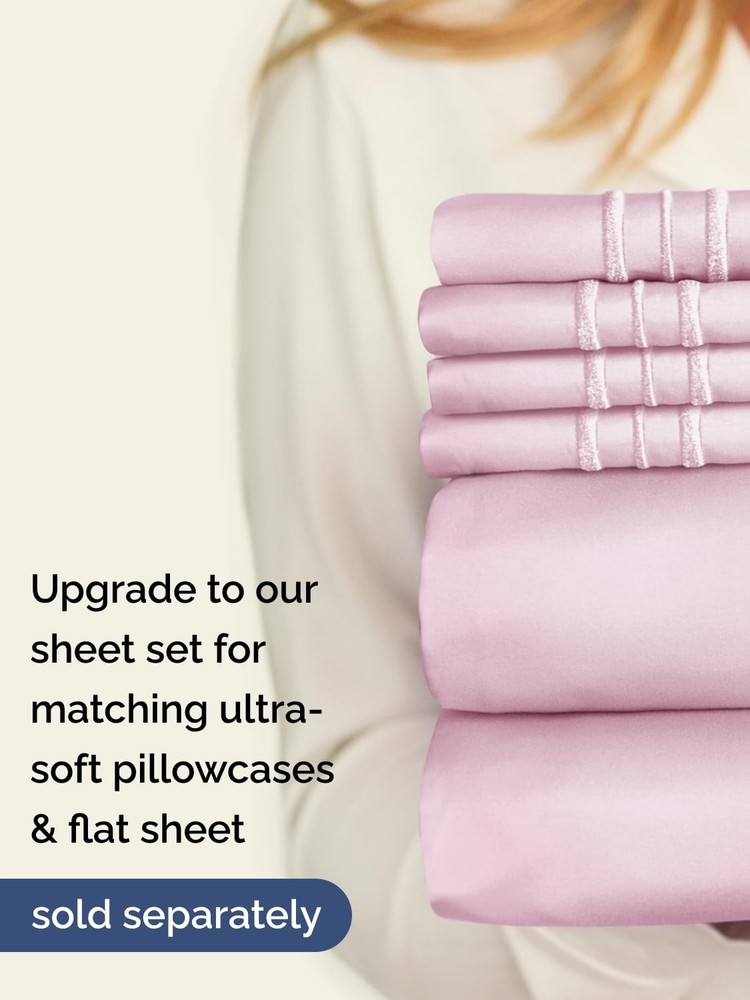 Extra Deep Twin Fitted Sheet - Hotel Luxury Single Fitted Sheet Only - Easily...