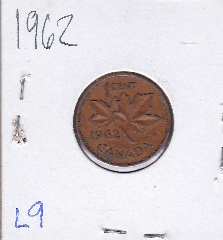 1962 Canada Cent L9