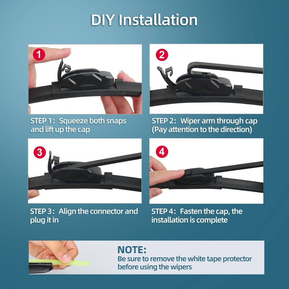 Wiper Blades Replacement for Chevrolet Traverse 2009-2011 Windshield Wipers-3...