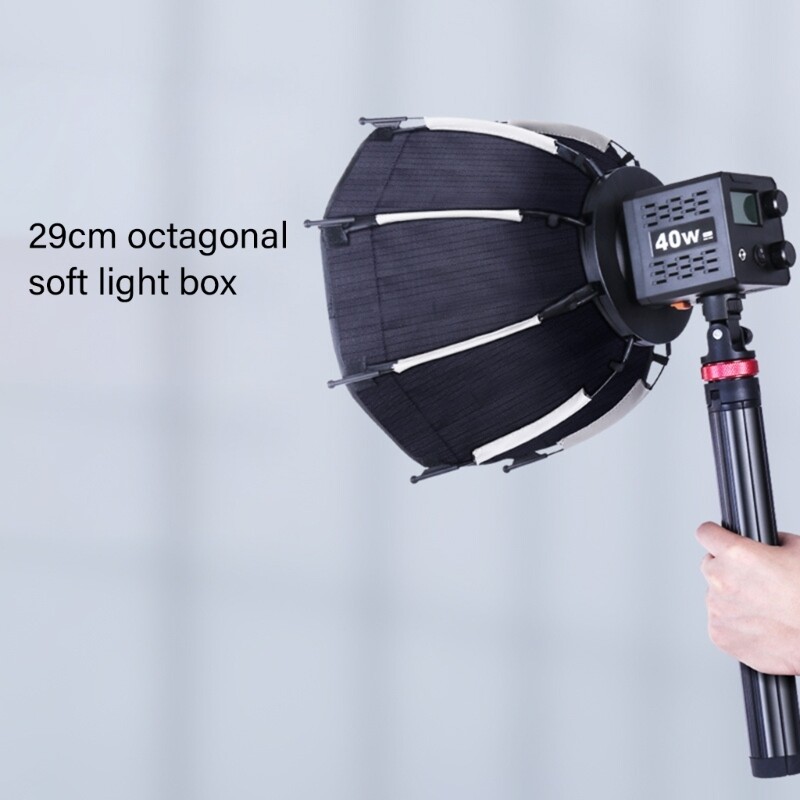 Multifunction 290mm Octagonal Softbox with LED Lighting for Small Item