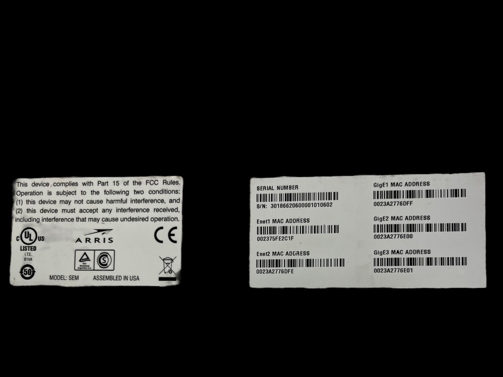 Arris SmartStream Encryptor Modulator SEM V0