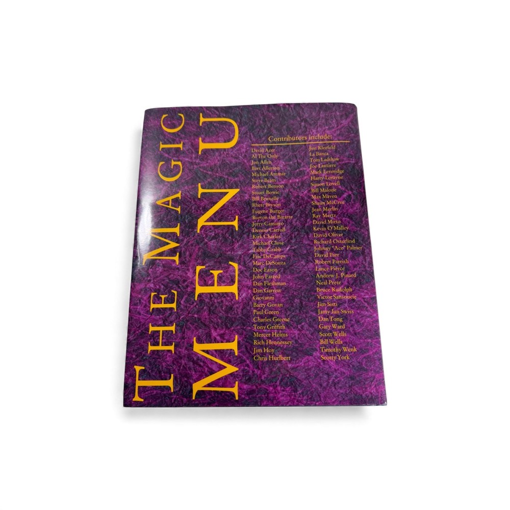 THE MAGIC MENU BY JIM SISTI / Vintage Magic Book