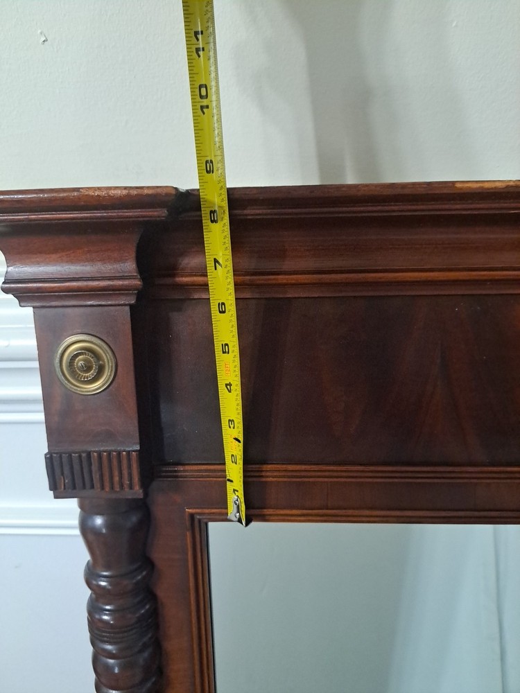 Antique American Empire Wall Console Mirror