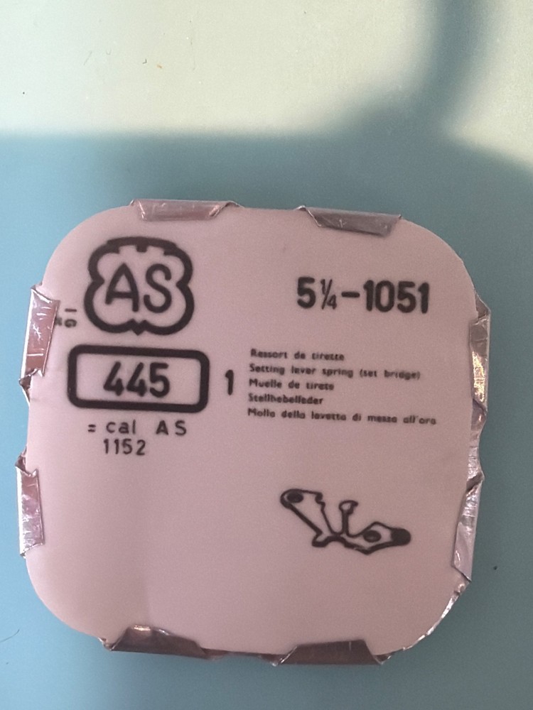 A. Schild Setting Lever Spring #445 NOS - Various Calibers