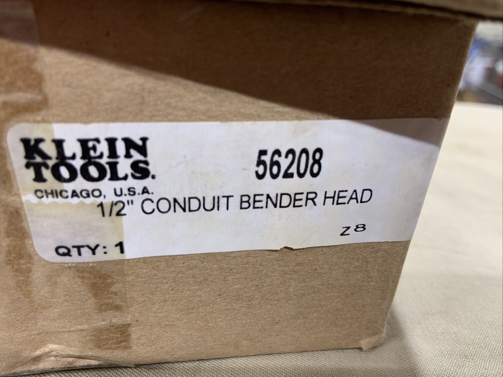 New Klein Tools 56208 1/2" EMT Conduit Bender Head - Iron