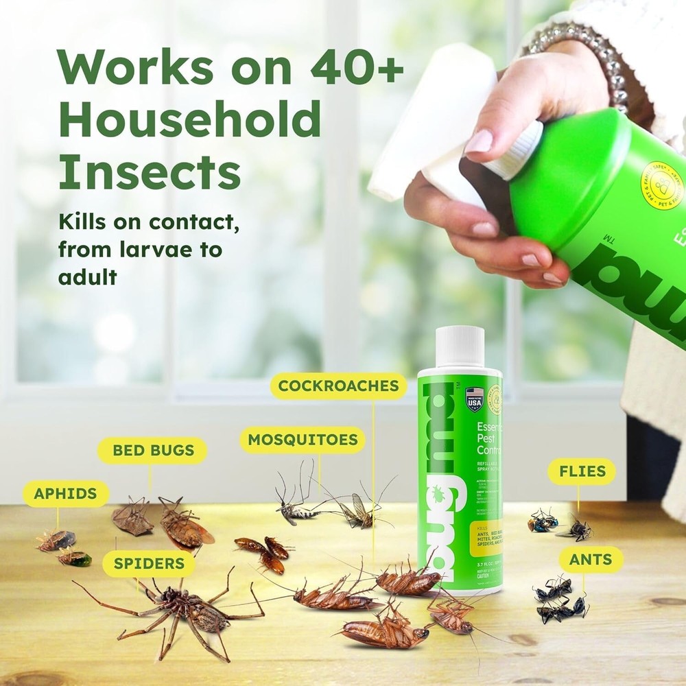 Pack of Two - BUG MD Essential Oils Concentrate 3.7 Oz Safely Kills Bugs x2