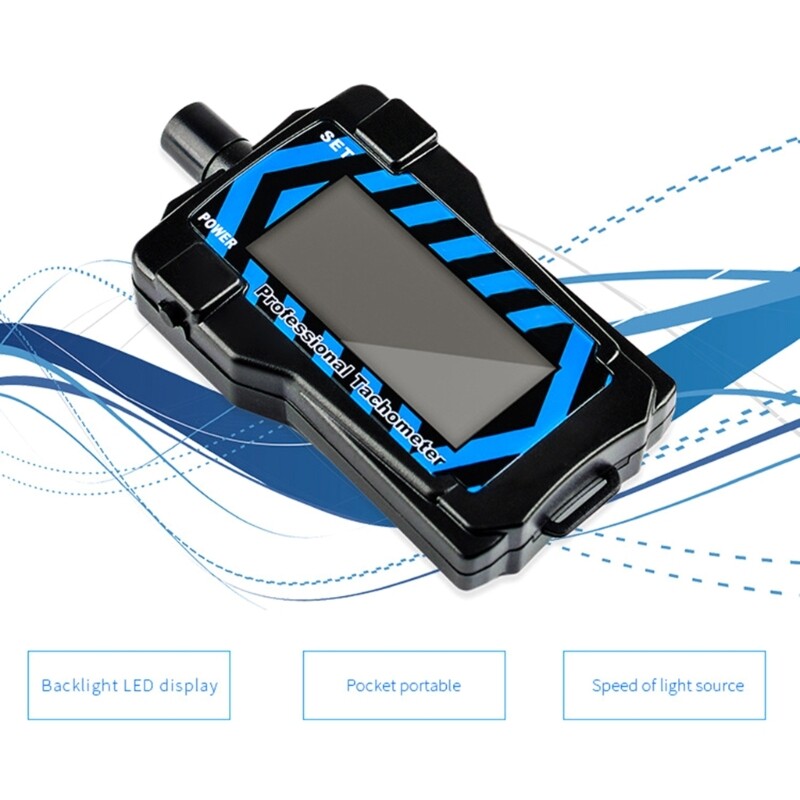 Handheld Optoelectronic Digital Display Tachometer Reliable Speed Meter