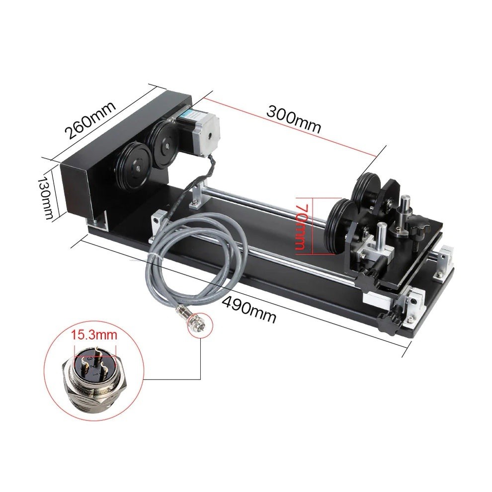 Cloudray Co2 Laser Rotary Attachment 3-Phase Stepper Motor