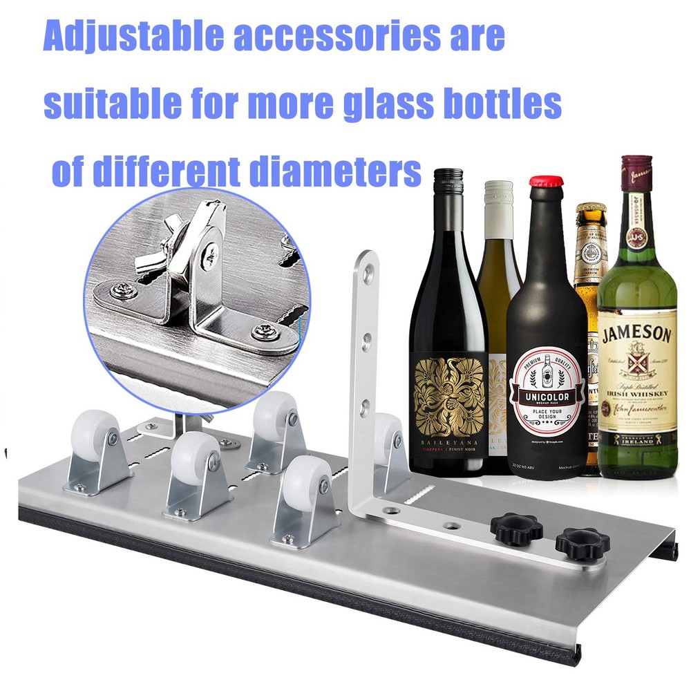 Glass Bottle Cutter, Upgrade Cutter & Kit Large, Silver