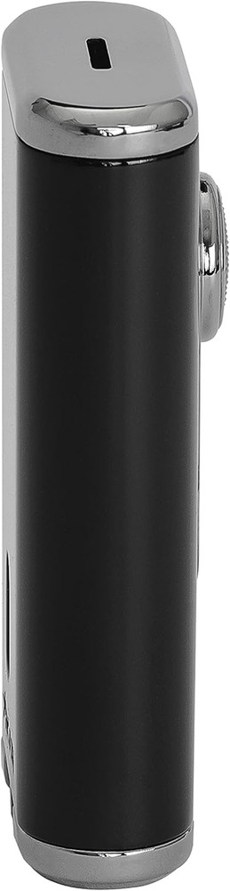 Verano Flat Flame Cigar Lighter, Attractive Gift Box, Elegant Metal Construction