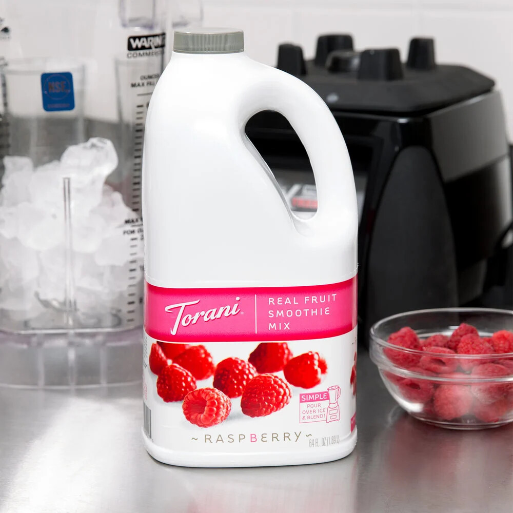Torani 64 fl. oz. Raspberry Fruit Smoothie Mix
