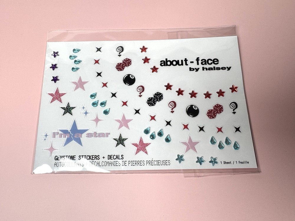 About Face Halsey Gemstone Face Stickers