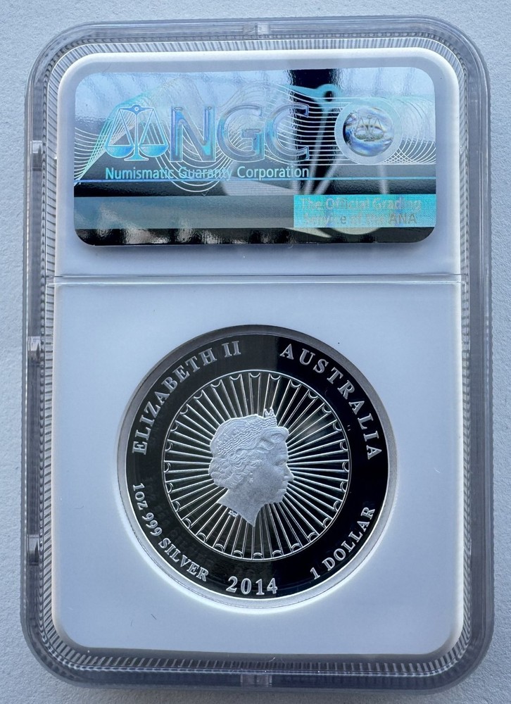 NGC PF70 Australia 2014 Abalone Shell 1oz Silver Coin