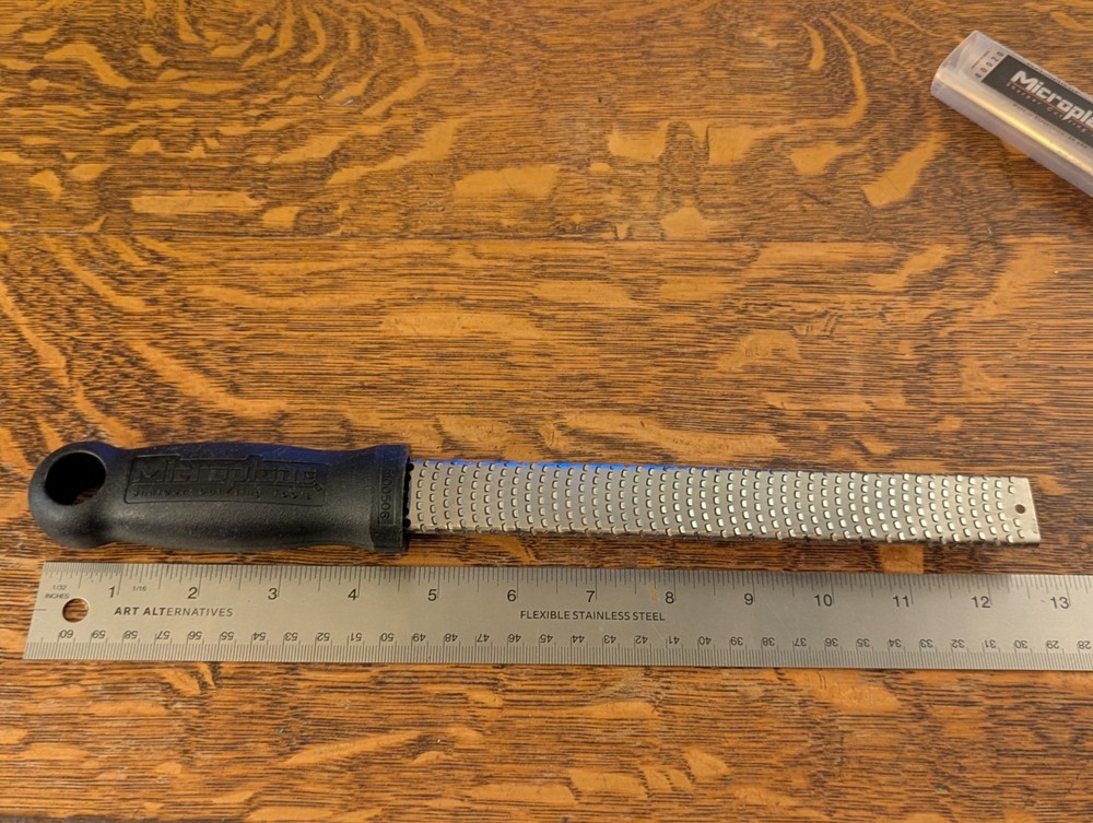 Microplane Zester From Sharper Cutting Tools With Protective Sleeve