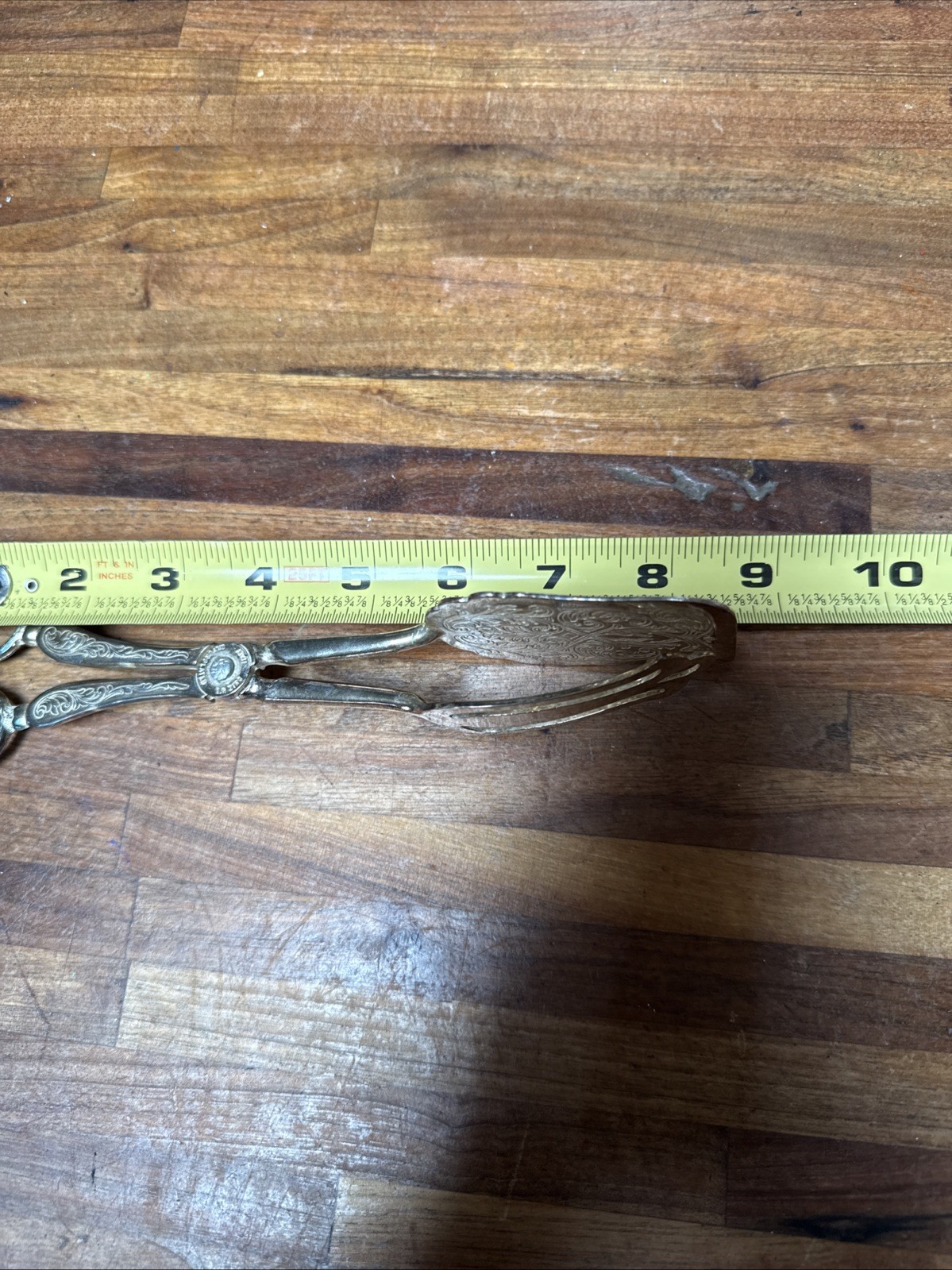 EP Zinc Italy Vintage Silver Plated Pastry / Salad Tongs Scissor Style