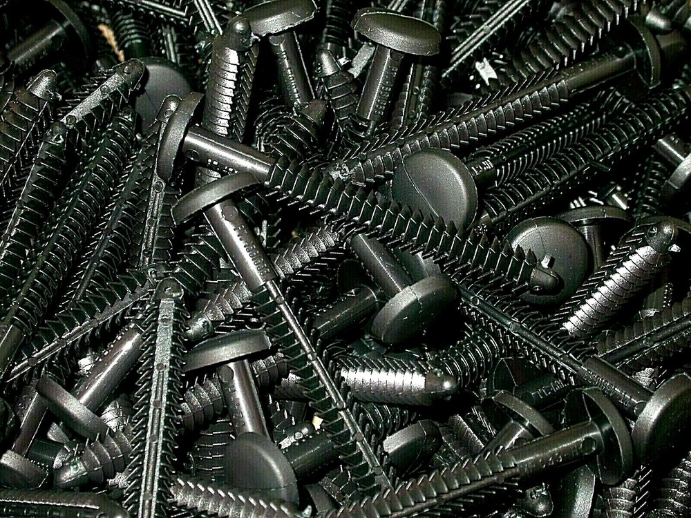 Black Window Shutters Panel Peg Loks 3" Shutter Fasteners Spikes Lock Pegs Bulk