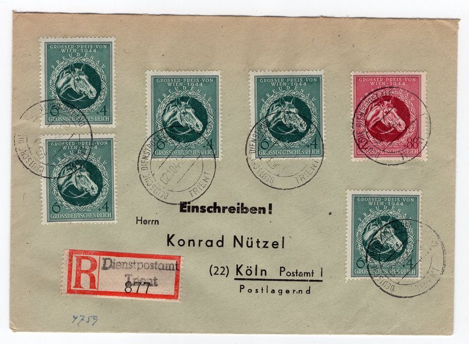 Field Post Official Mail Foothills Trient (BA6468