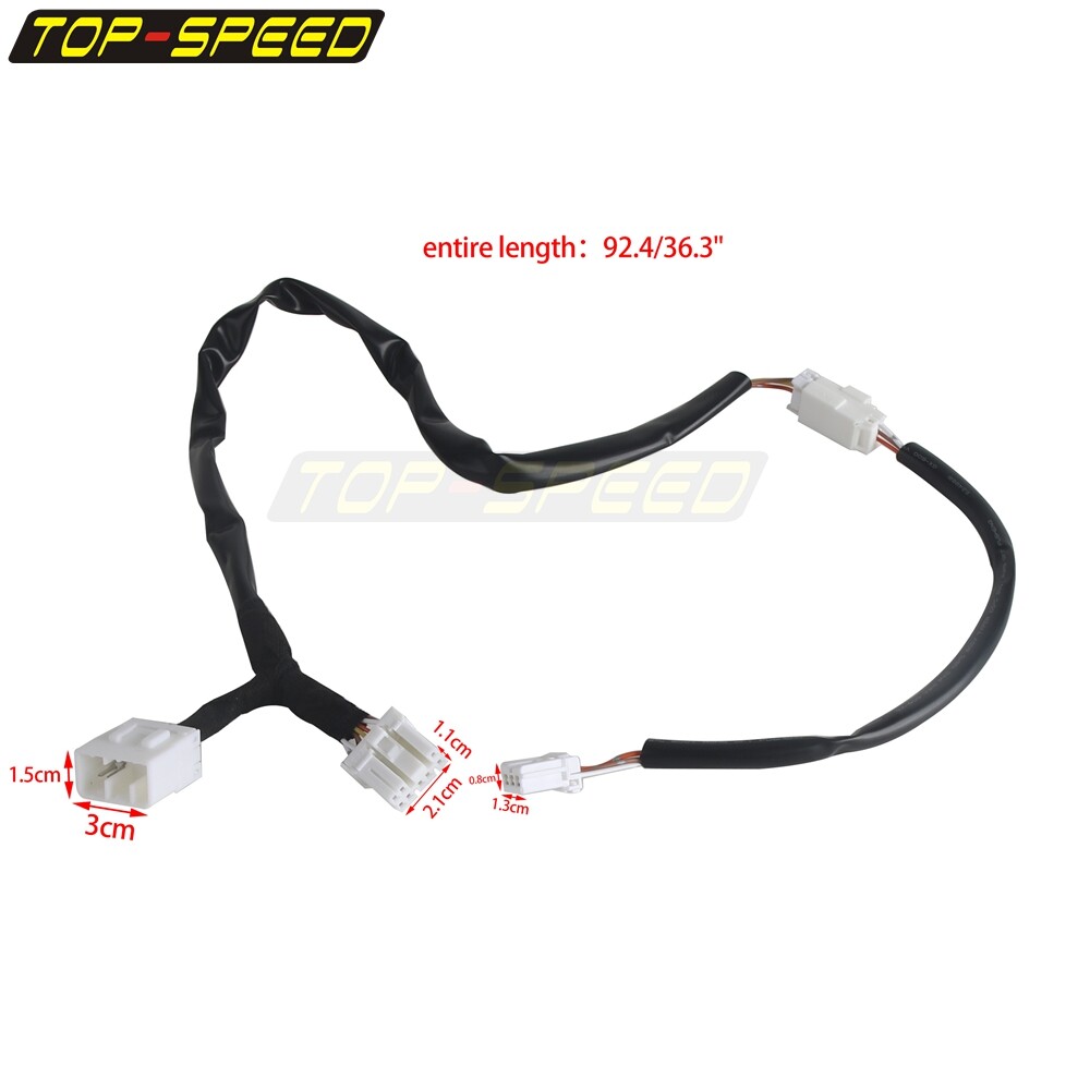 Black Custom Dynamics Quick Disconnect Trunk Pack Wiring For Harley 1997-2013