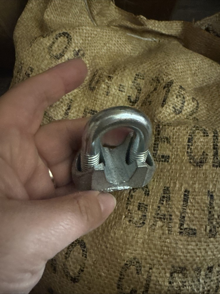1/2" Galvanized Malleable Wire Rope Clips (195 Ea Pack)