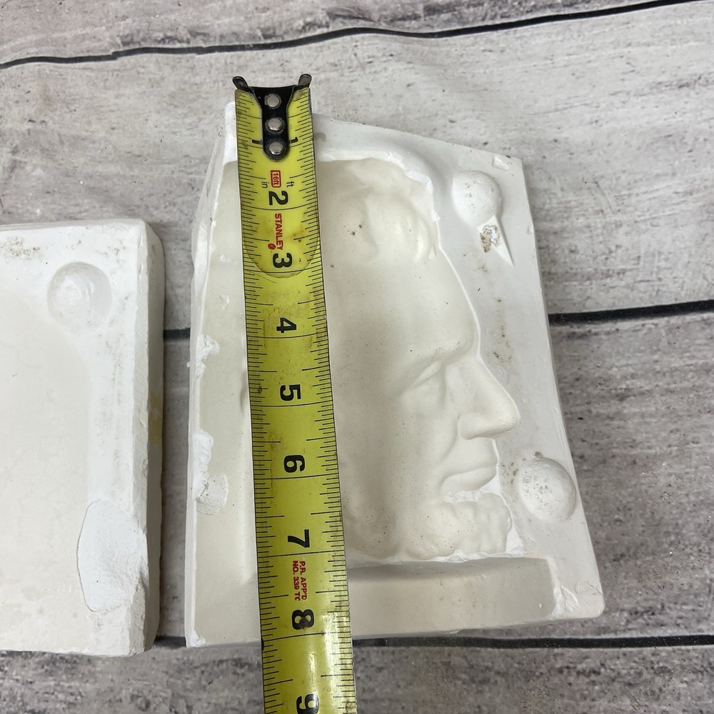 Ceramic Slip Casting Mold Abraham Lincoln Bookend