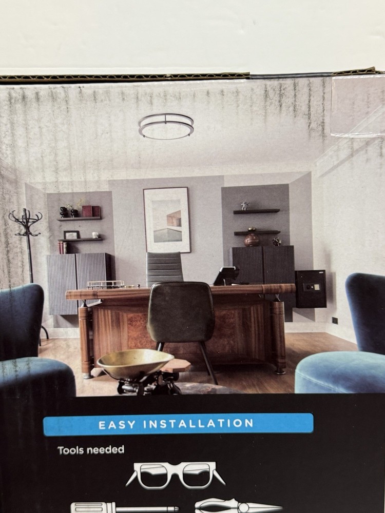 ✔️NEW LowProfile ✔️Flush Mount 14 in LED Ceiling Light✔️ 5 Adjustable Light Temp