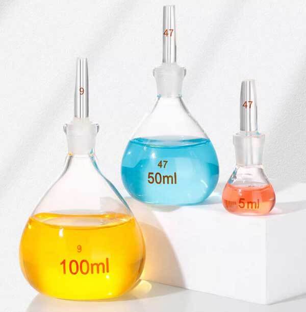 Wholesale 5ml - 500ml Glass Pycnometer Specific Gravity Bottle Lab Glassware