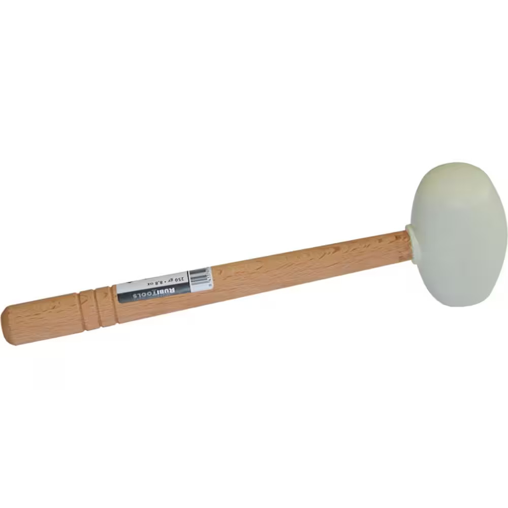 17.6 Oz. Rubi White Rubber round Mallet